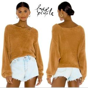 BWOT Free People Star Sign Pullover Sweater in Glistening Sands (XSmall)